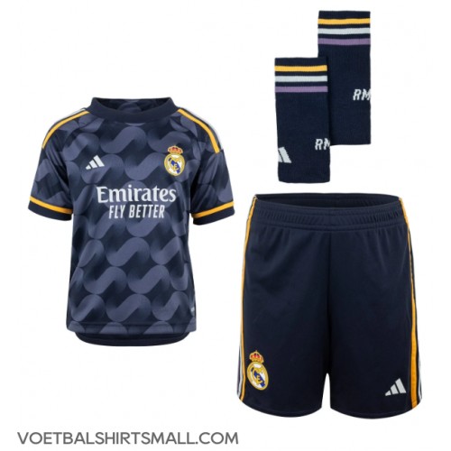 Real Madrid Jude Bellingham #5 Babykleding Uitshirt Kinderen 2023-24 Korte Mouwen (+ korte broeken)